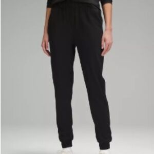 Stretch High Rise Jogger Full Length - Black